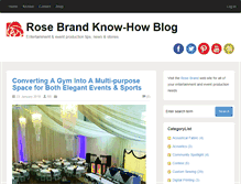 Tablet Screenshot of blog.rosebrand.com